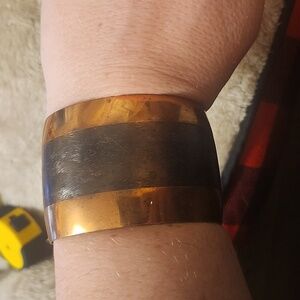 Copper wide cuff bracelet